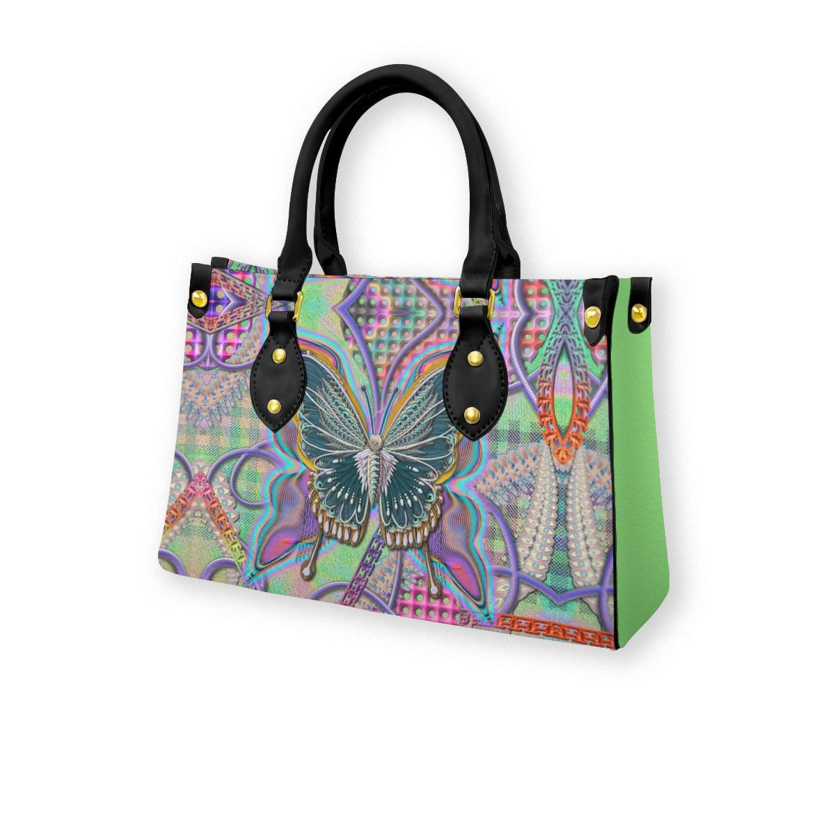 Women's Tote Bag With Black Handle