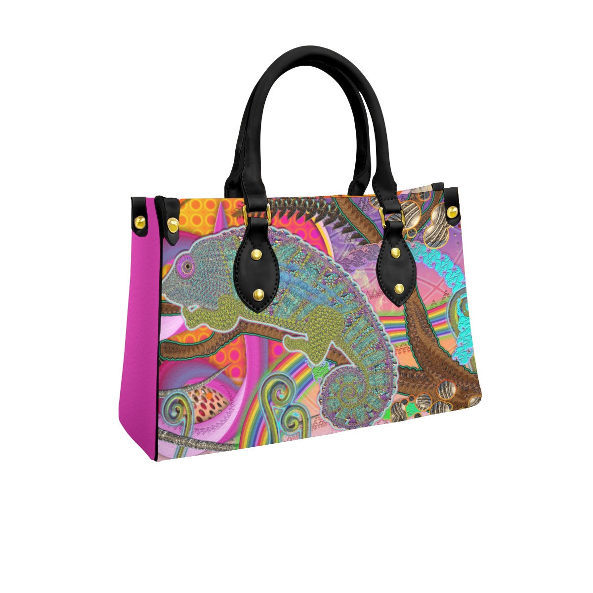 Women's Tote Bag With Black Handle