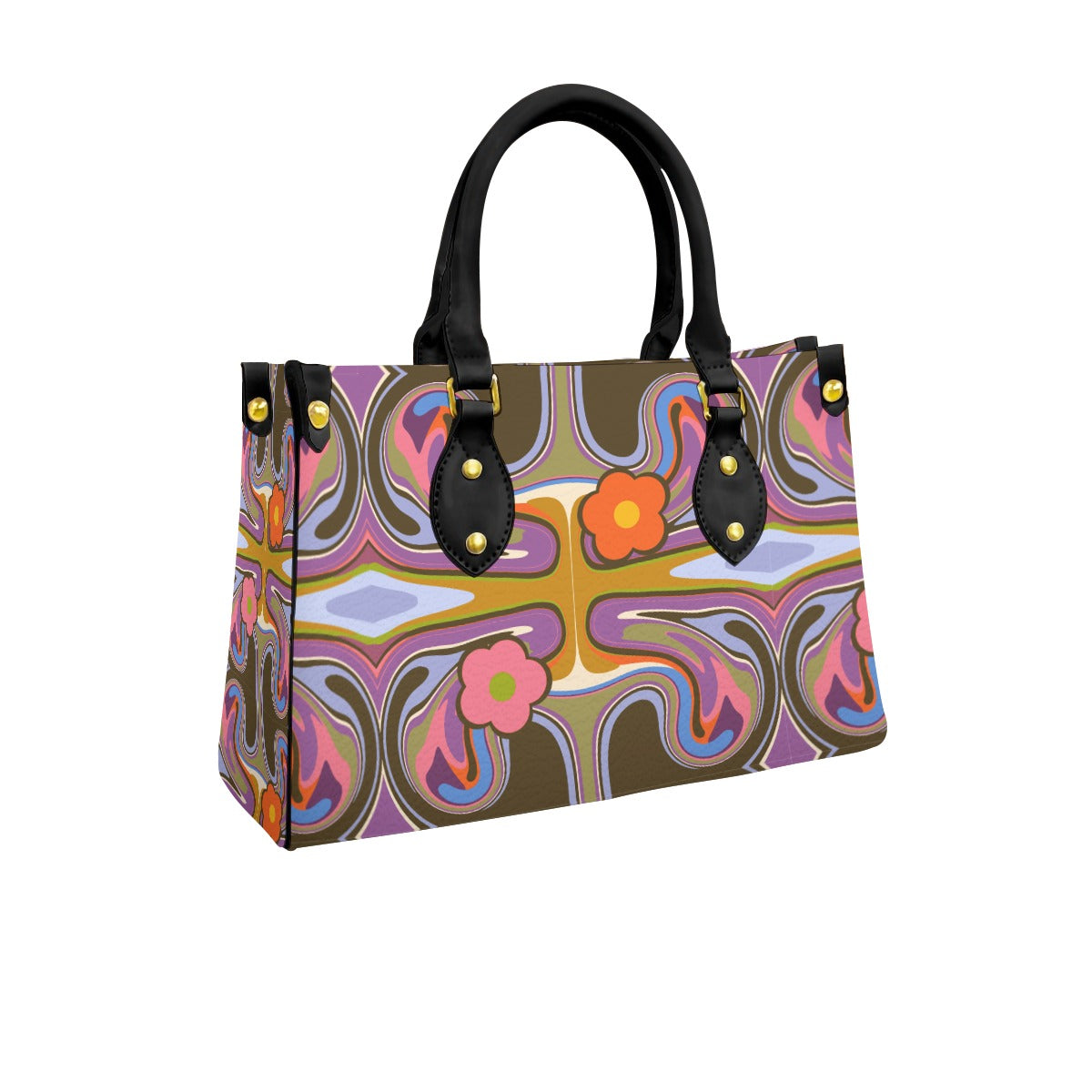 Women's Tote Bag With Black Handle