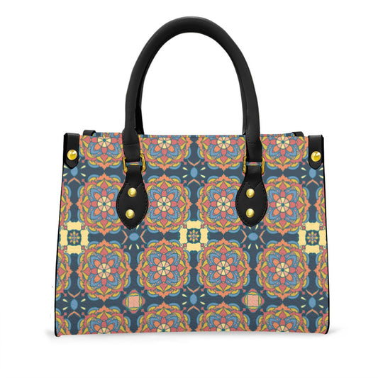 Women's Tote Bag With Black Handle