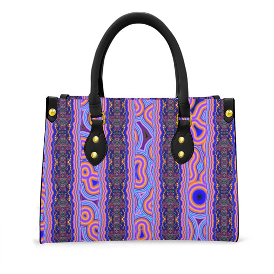 Women's Elegant Tote Bag with Black Handle