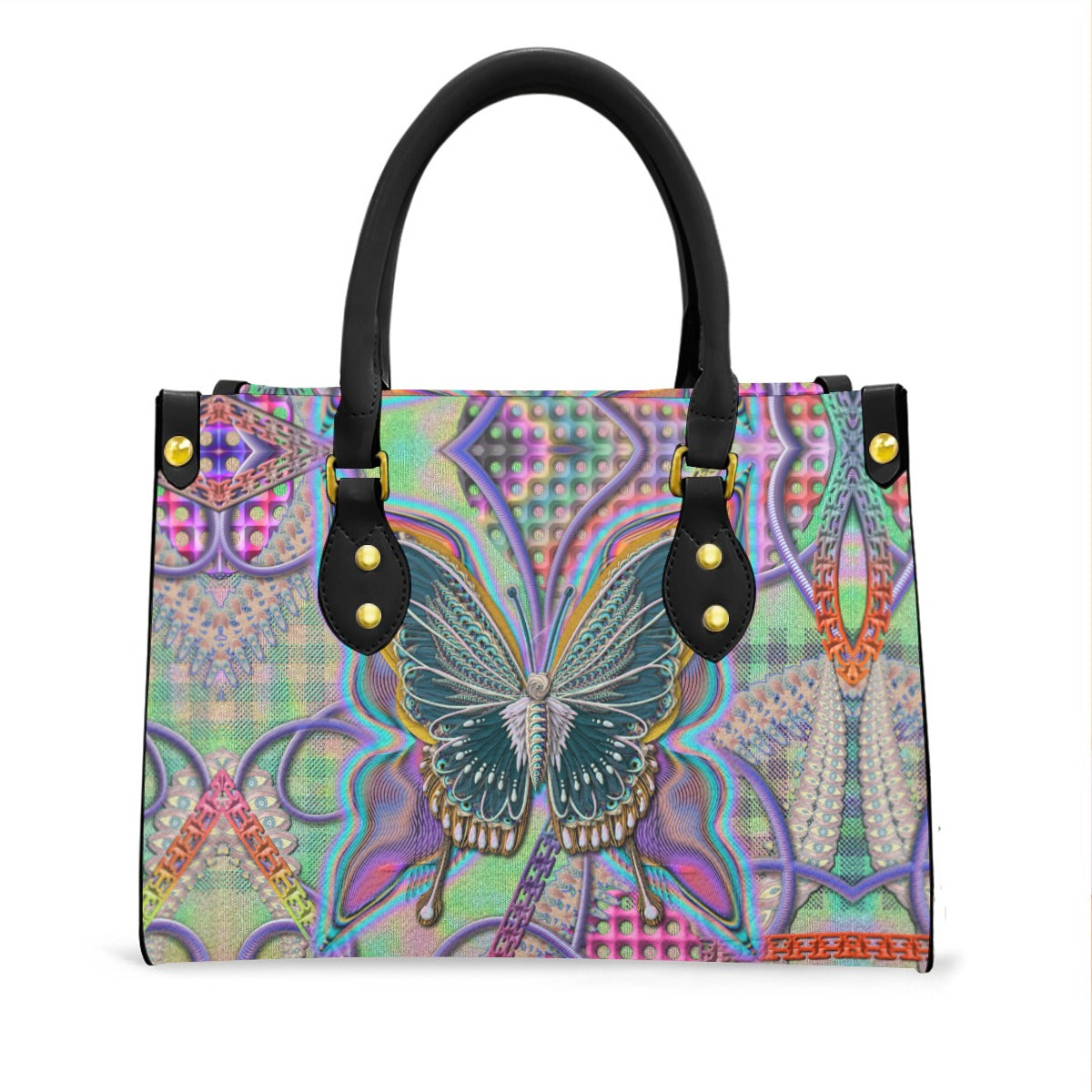 Women's Tote Bag With Black Handle