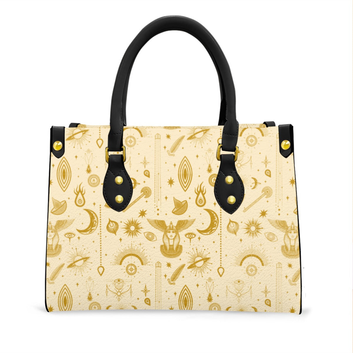 Women's Tote Bag With Black Handle