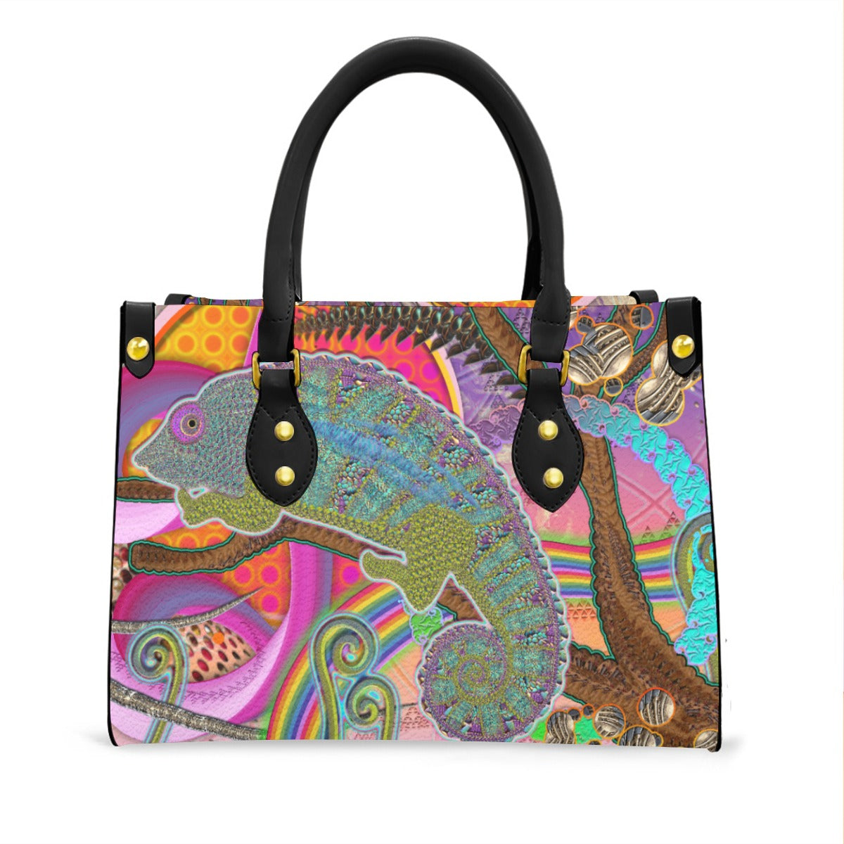 Women's Tote Bag With Black Handle