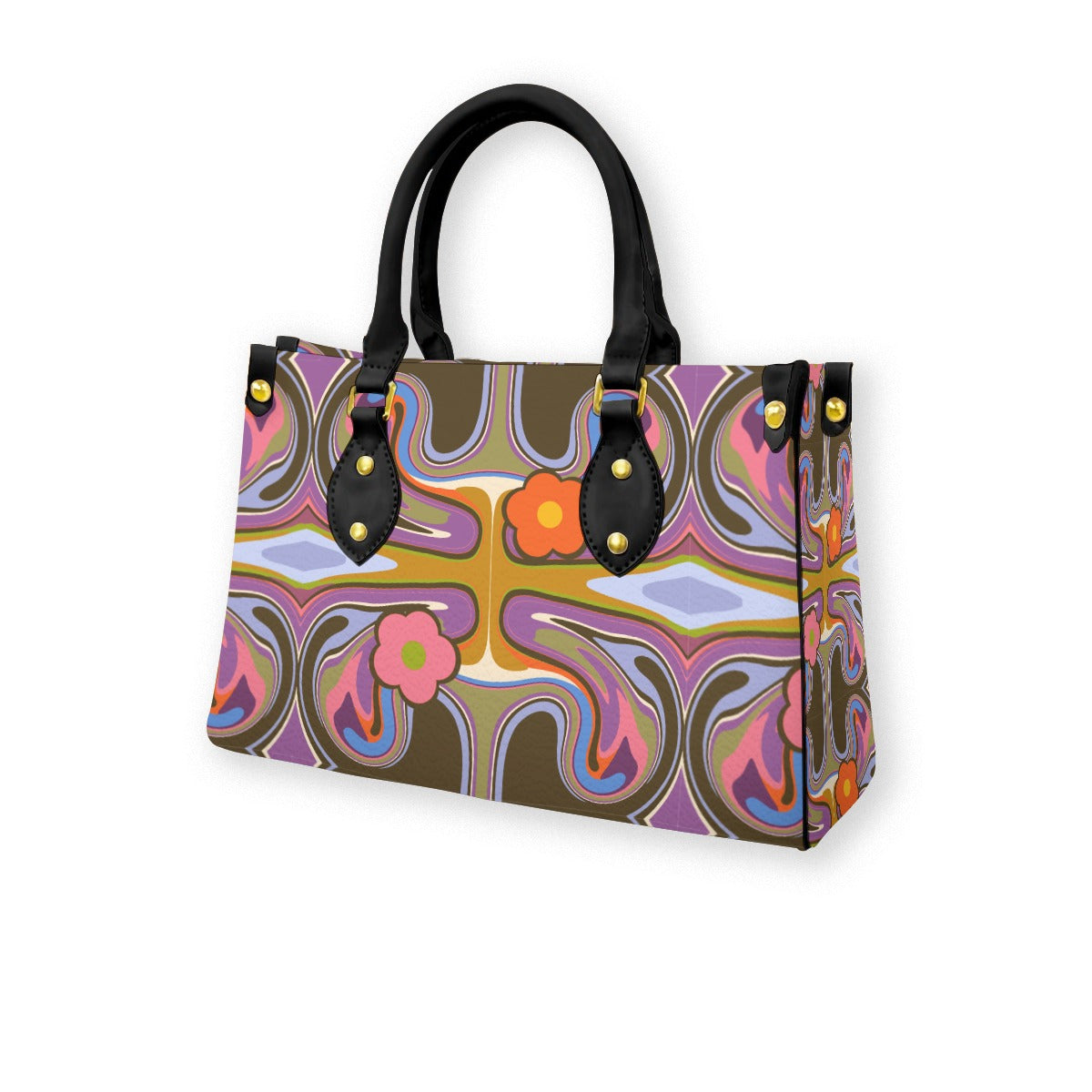 Women's Tote Bag With Black Handle