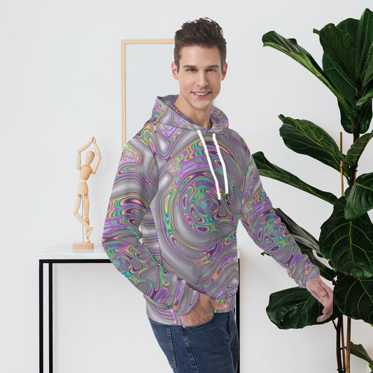 All-Over Print Men's Hoodie With Double-side Print Hood