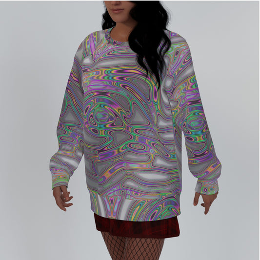 All-Over Print Women's Raglan Sleeve Sweatshirt