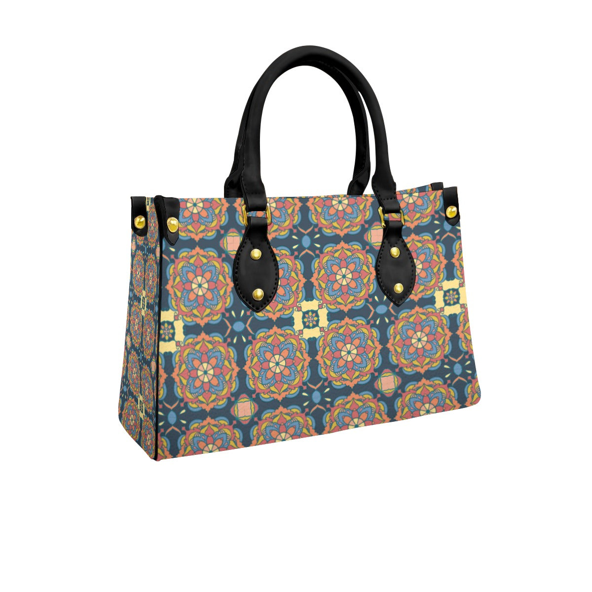 Women's Tote Bag With Black Handle