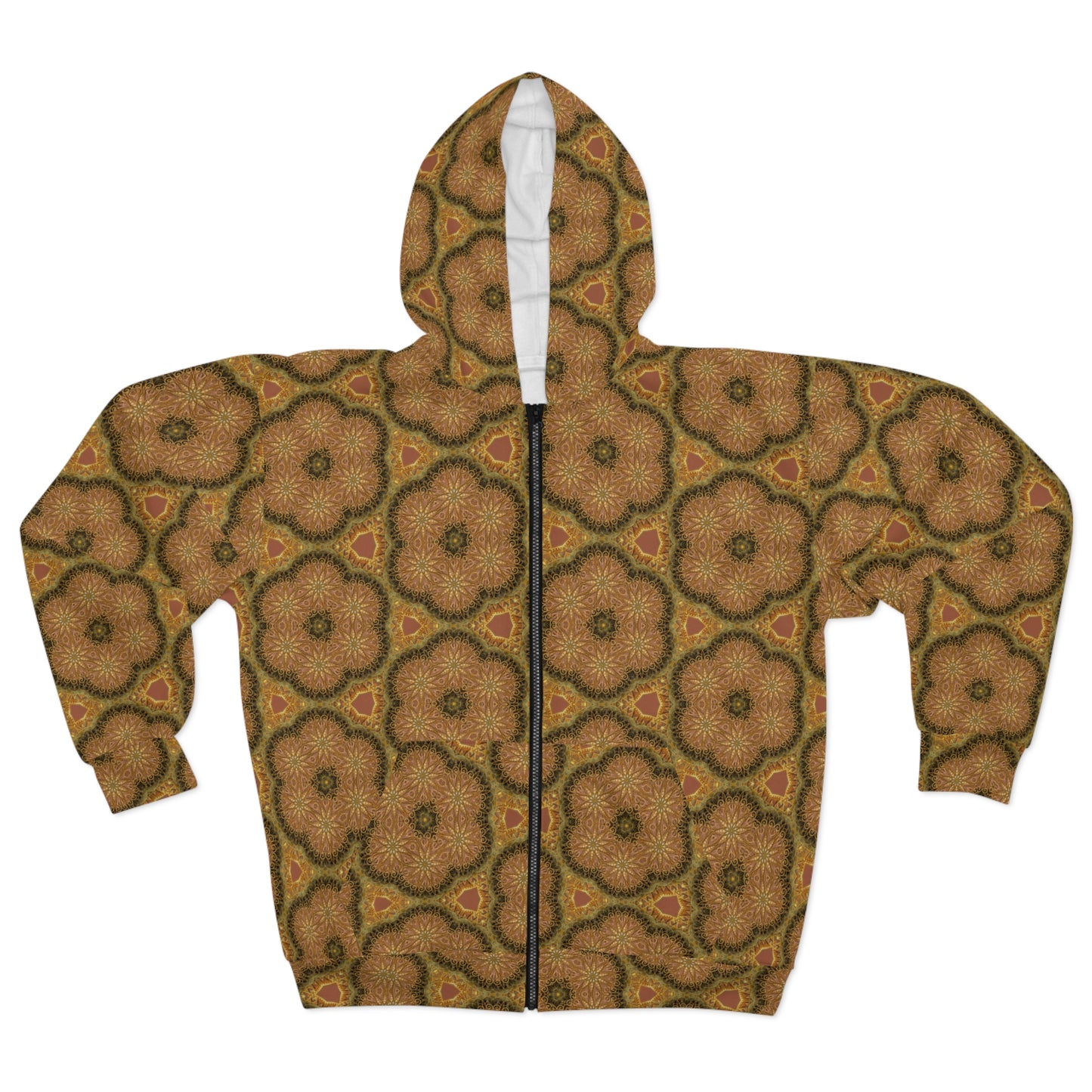 Mandala Unisex Zip Hoodie