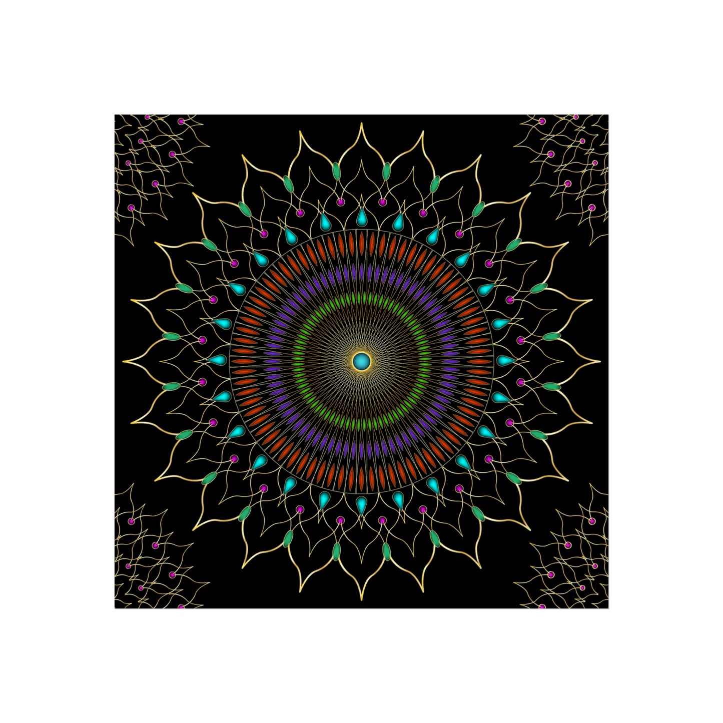 Gems Mandala Fine Art Posters