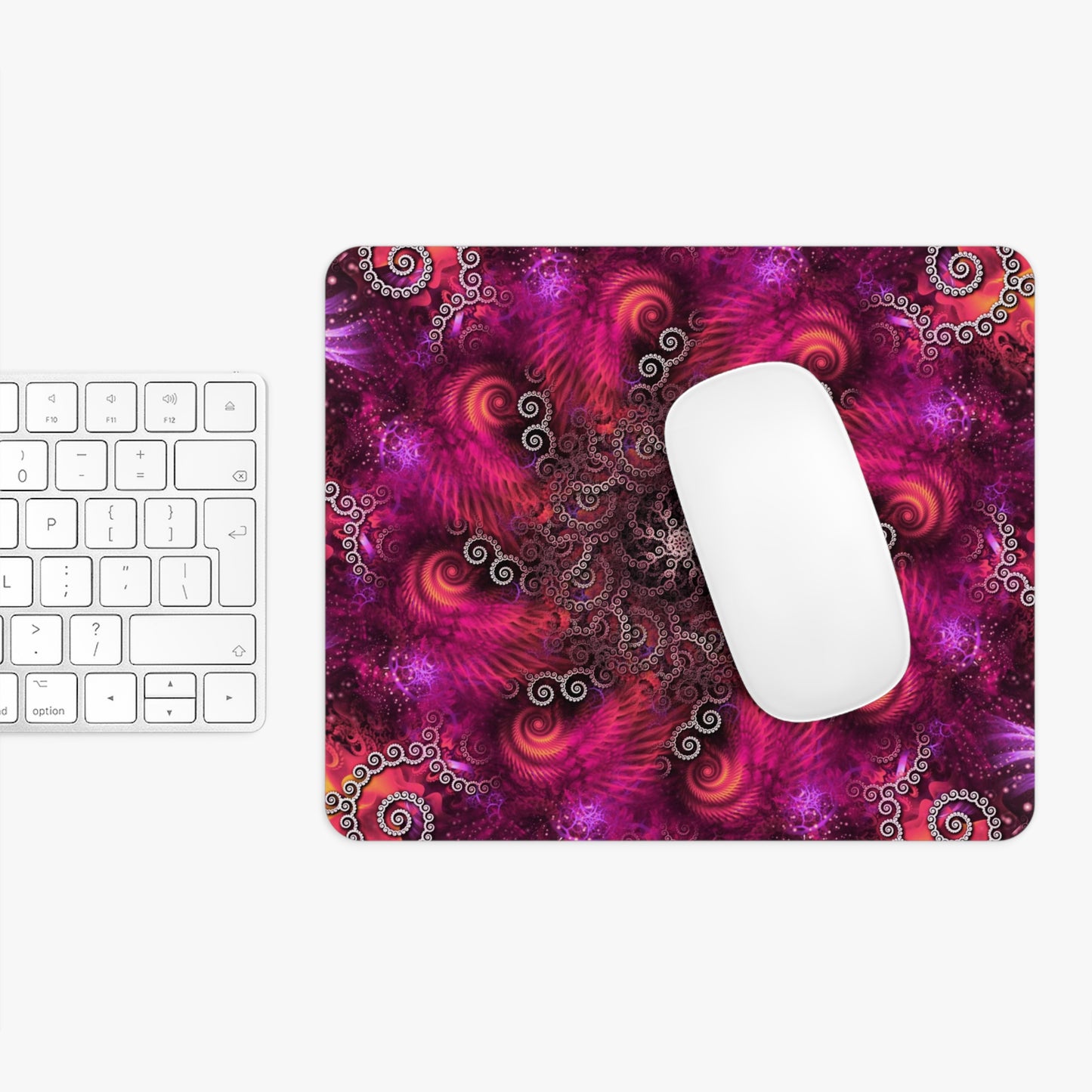 Vibrant Psychedelic Swirl Mouse Pad - Perfect for Gamers and Creatives