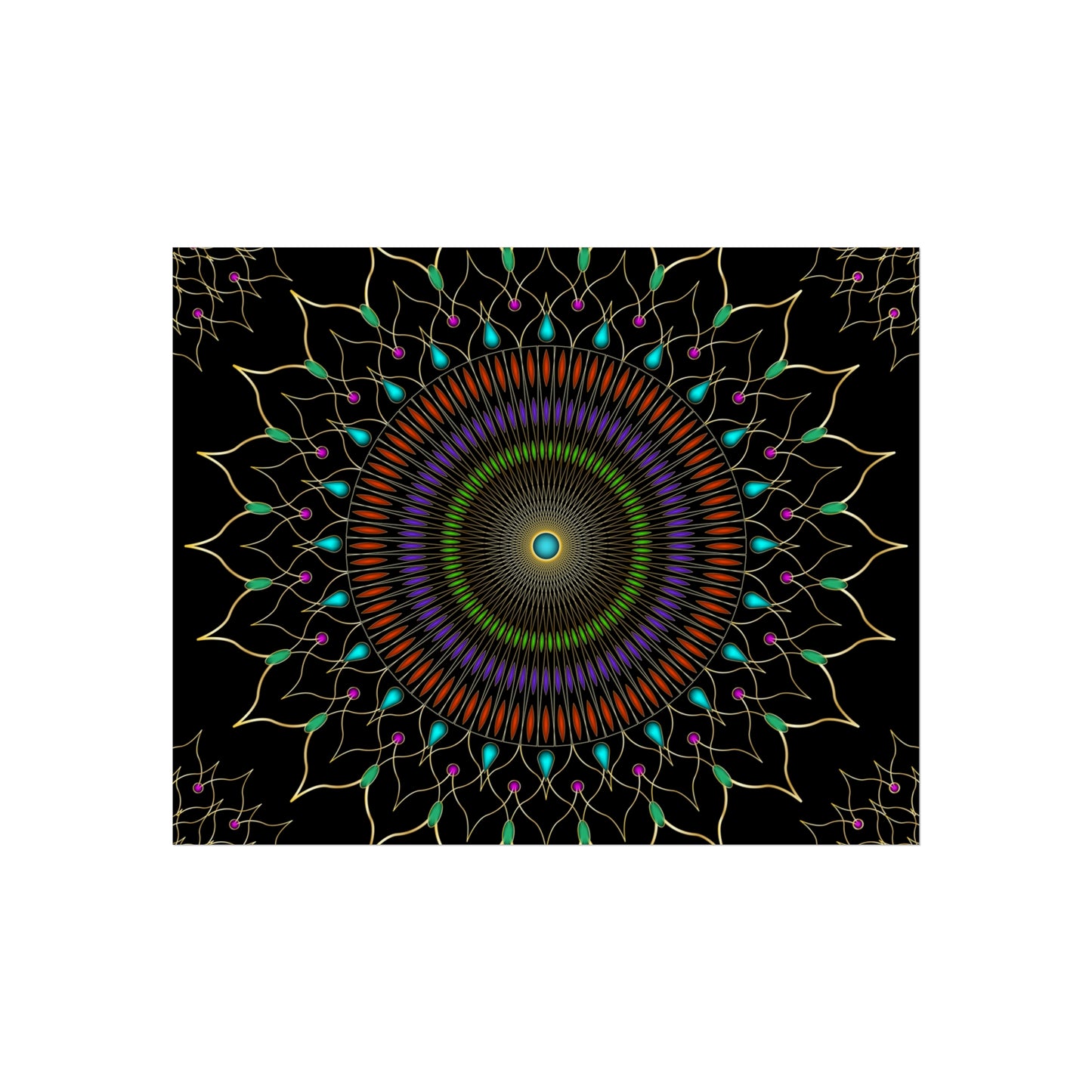 Gems Mandala Fine Art Posters