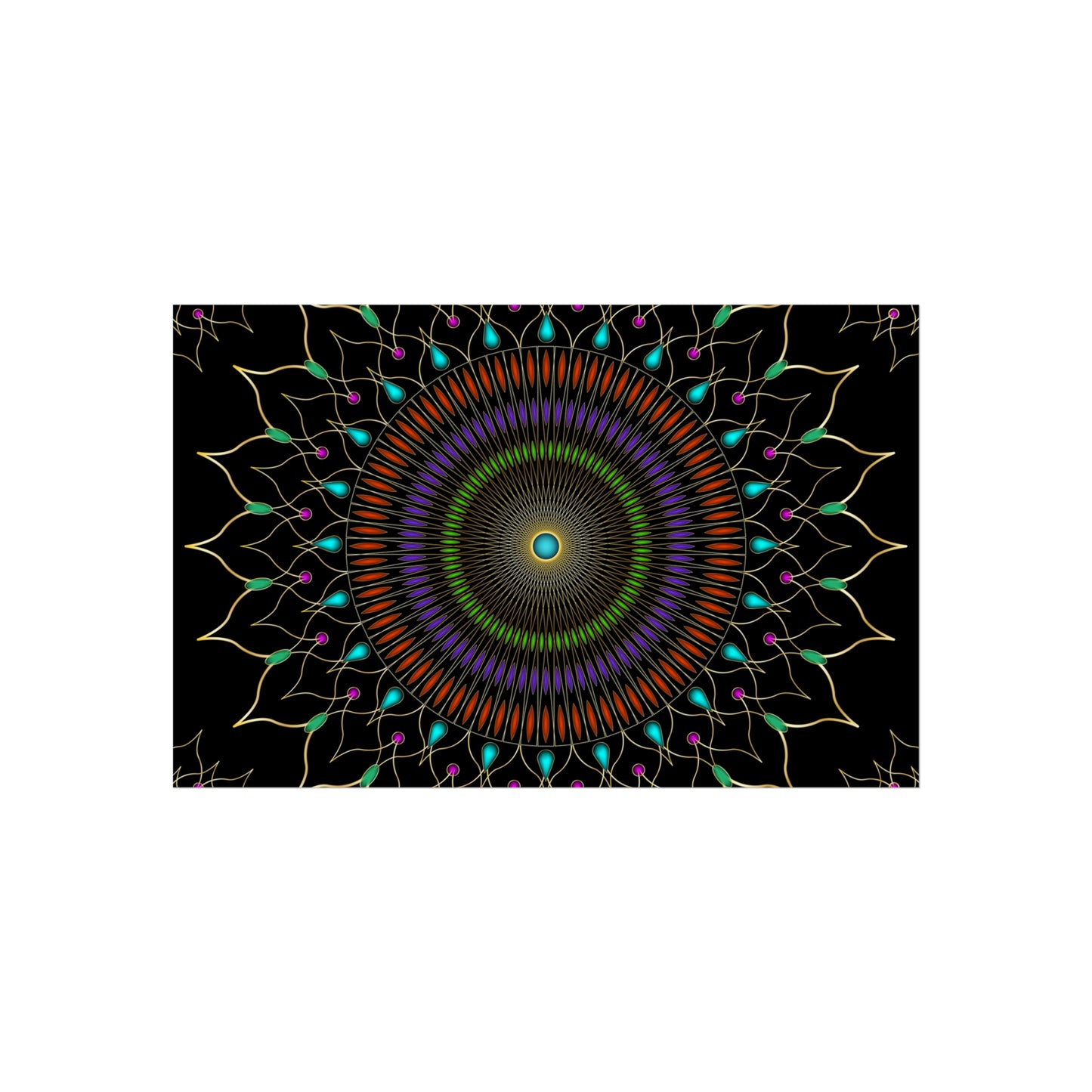 Gems Mandala Fine Art Posters