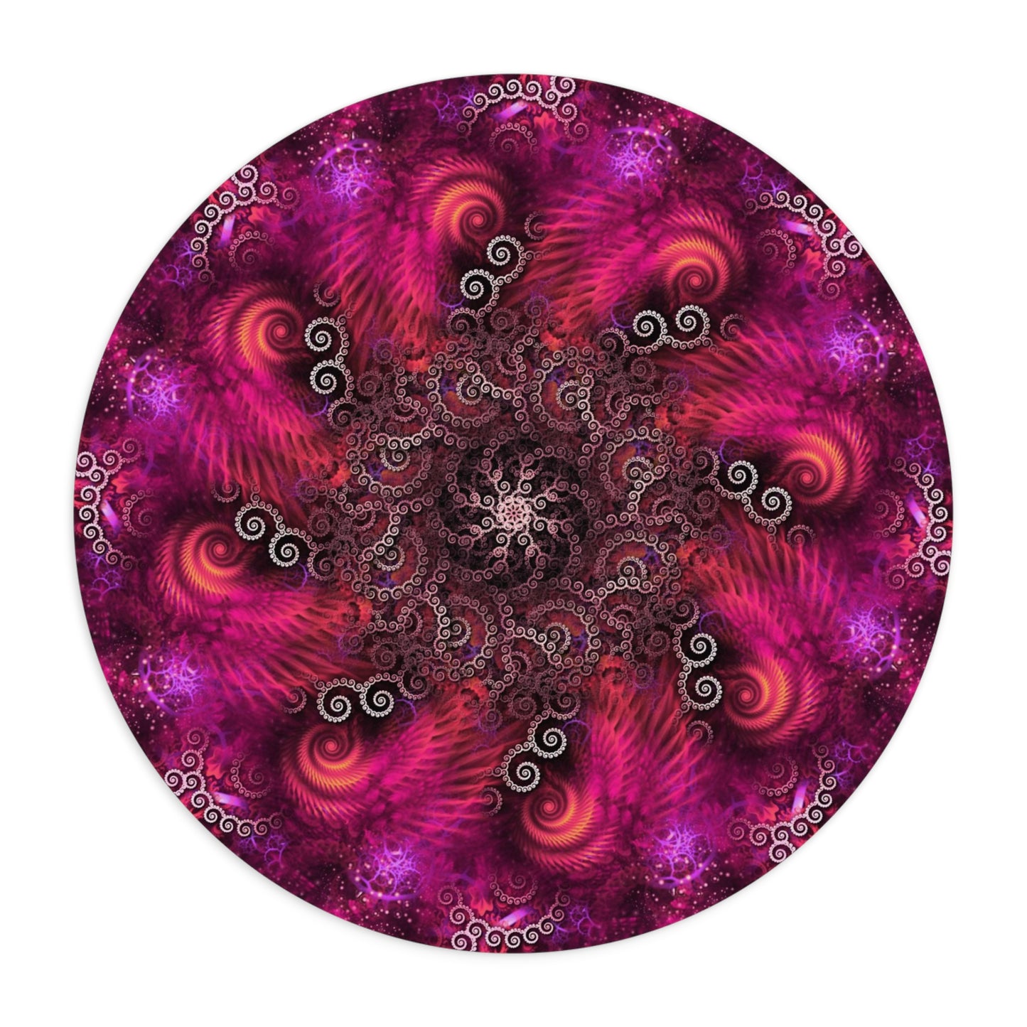 Vibrant Psychedelic Swirl Mouse Pad - Perfect for Gamers and Creatives