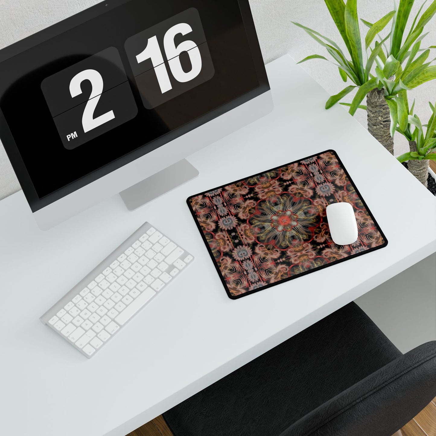 Bohemian Mandala Desk Mat - Stylish Office Decor for Creatives