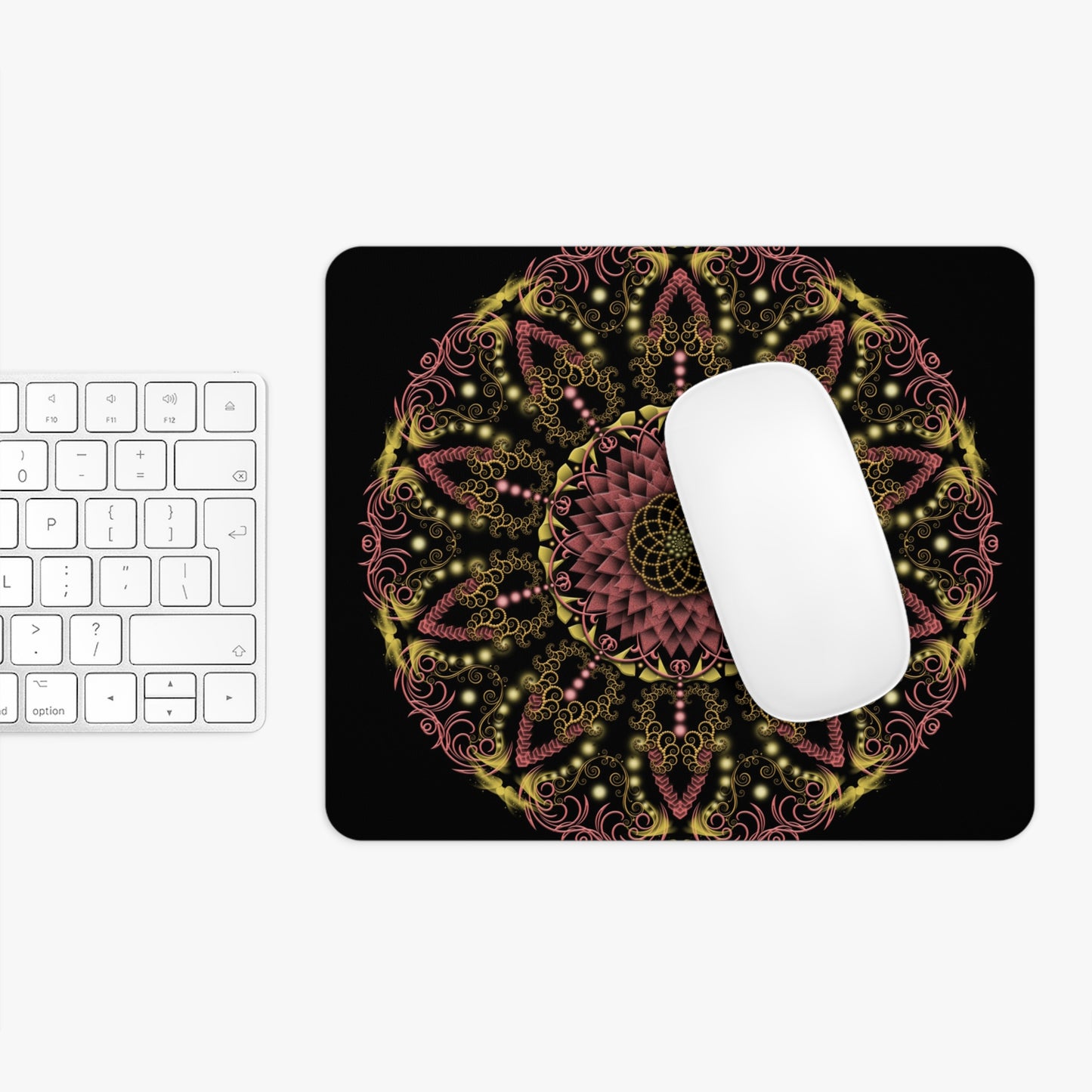 Mandala Design Mouse Pad - Vibrant Floral Ergonomic Office Accessory