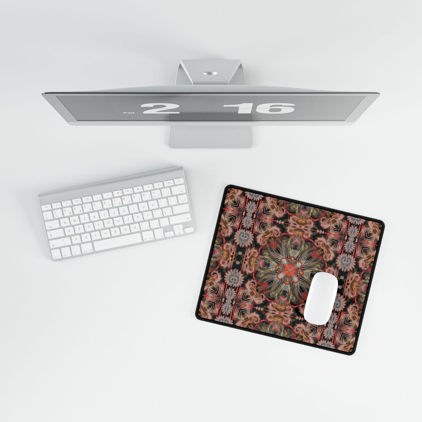 Bohemian Mandala Desk Mat - Stylish Office Decor for Creatives