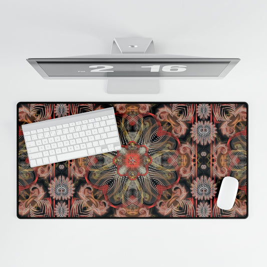 Bohemian Mandala Desk Mat - Stylish Office Decor for Creatives