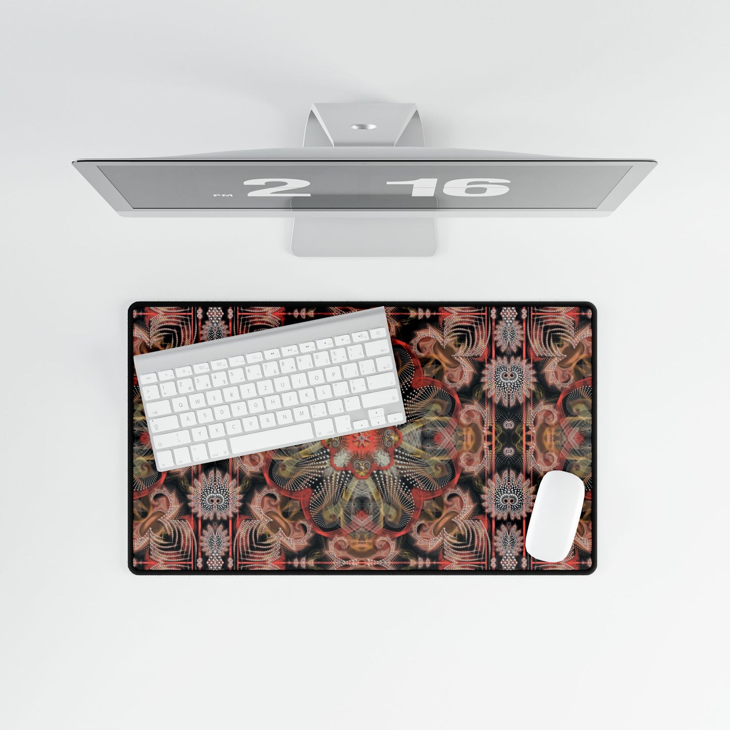 Bohemian Mandala Desk Mat - Stylish Office Decor for Creatives