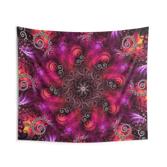 Fire Flower Indoor Wall Tapestries