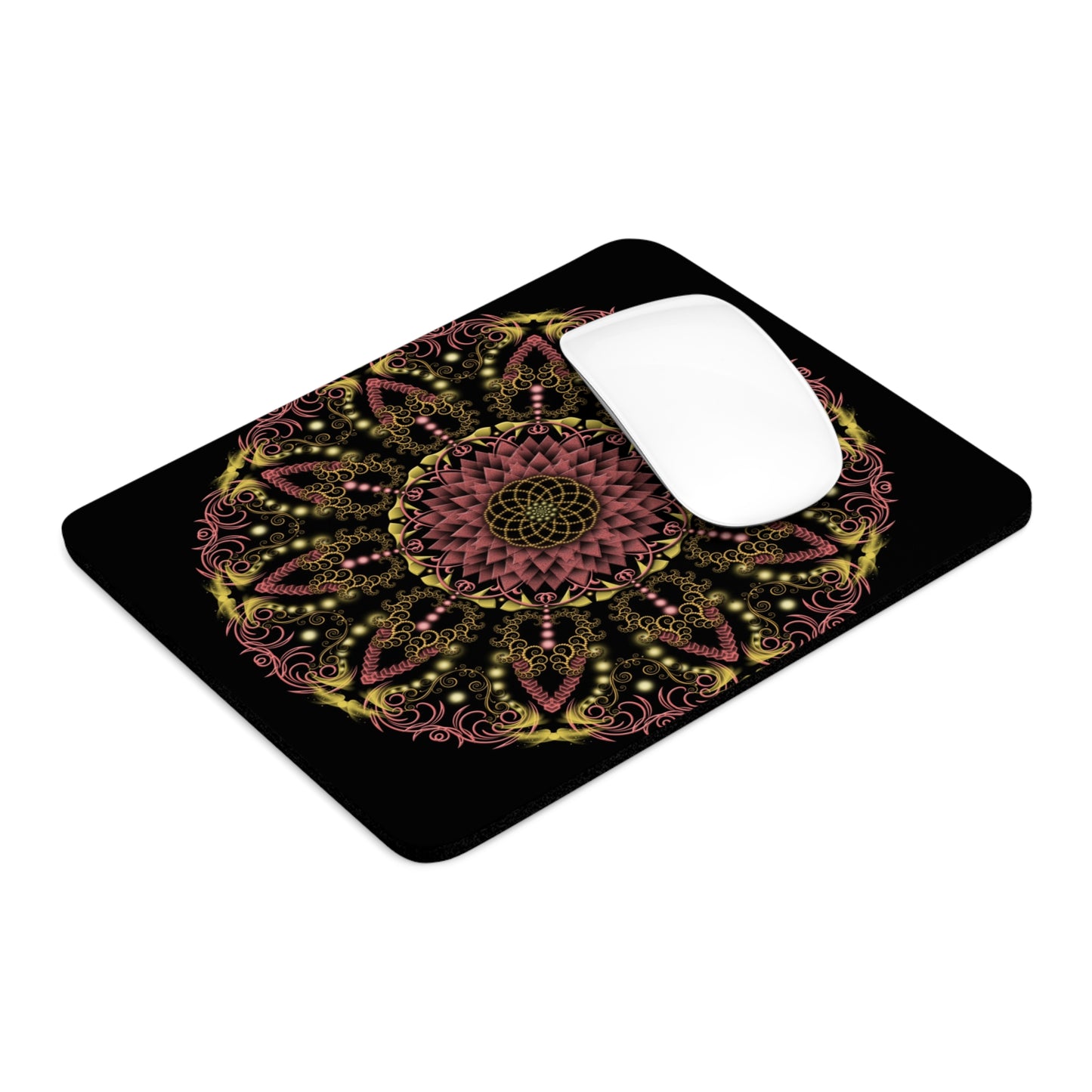 Mandala Design Mouse Pad - Vibrant Floral Ergonomic Office Accessory