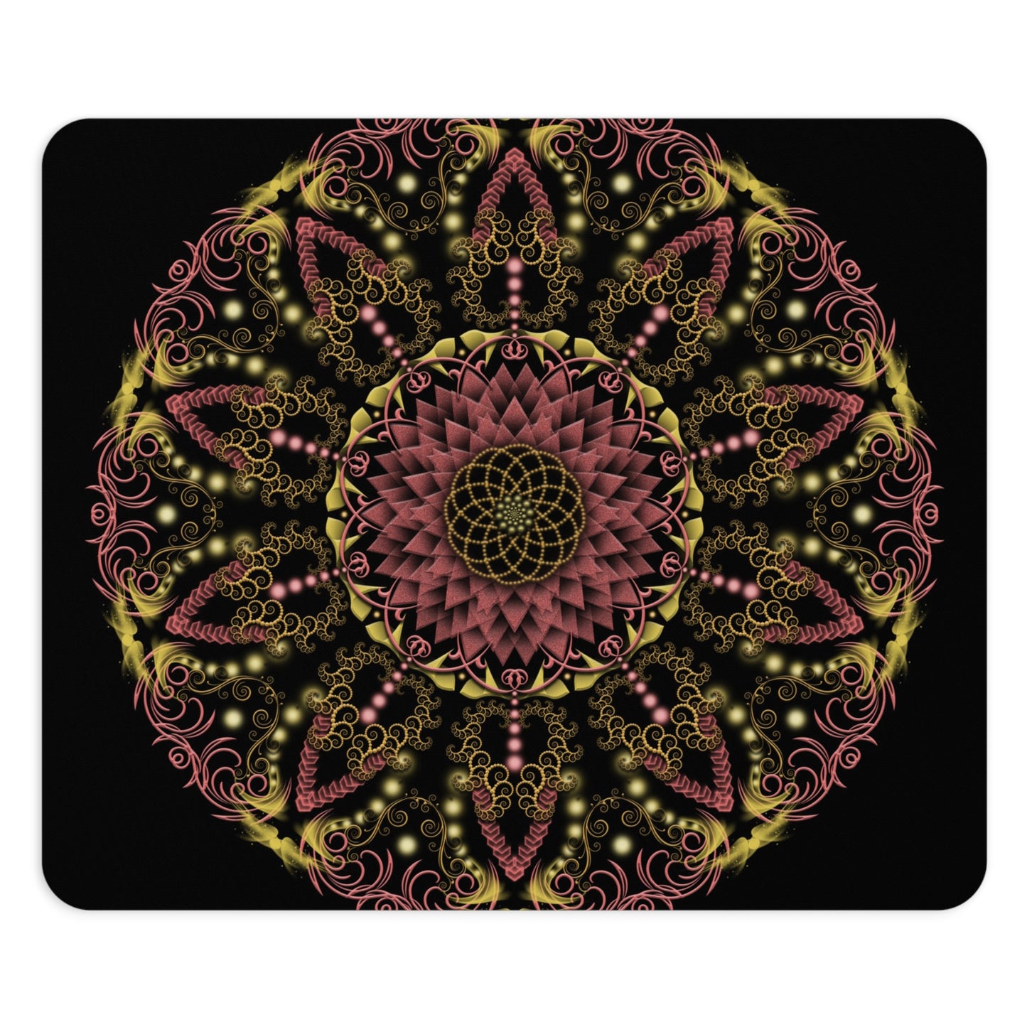 Mandala Design Mouse Pad - Vibrant Floral Ergonomic Office Accessory