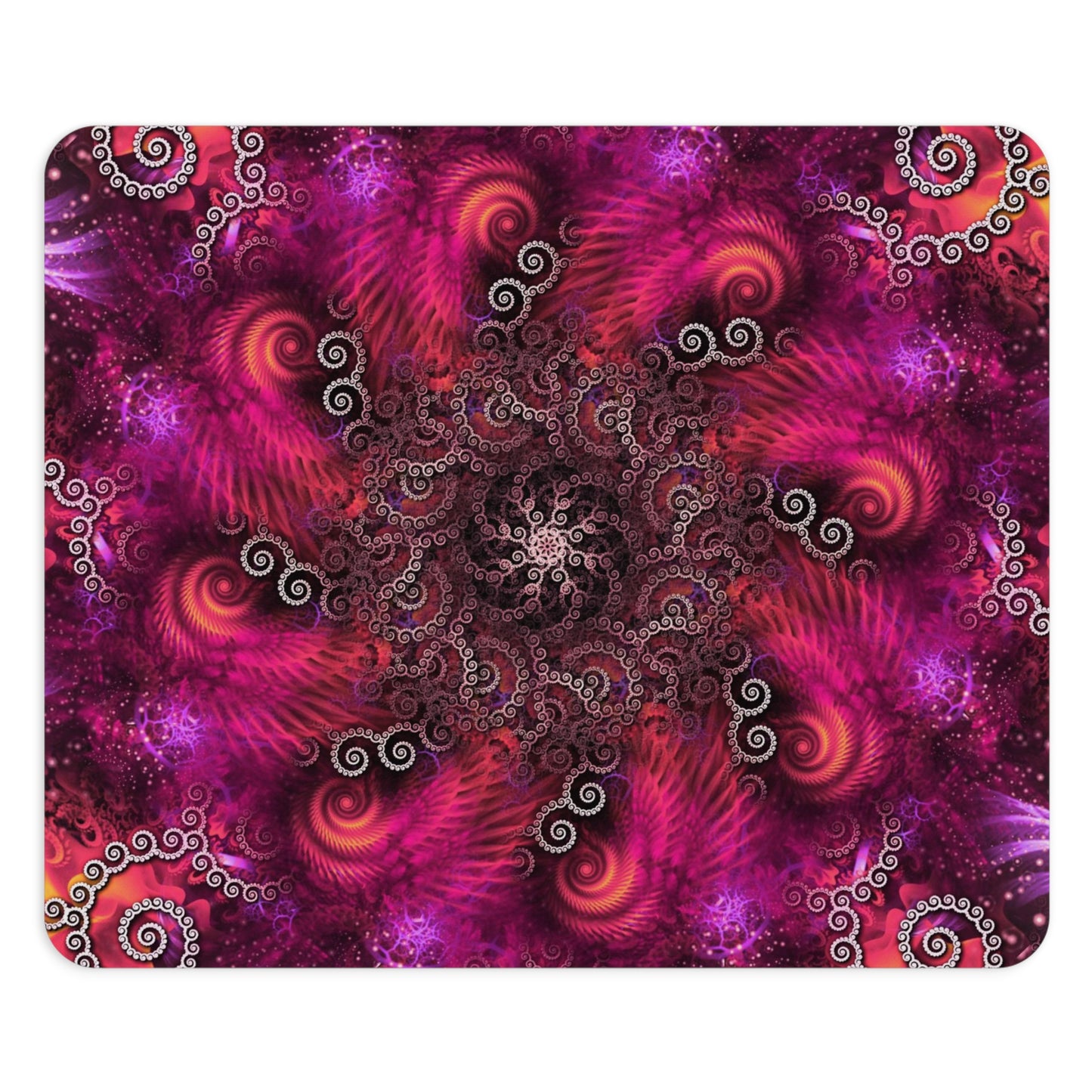 Vibrant Psychedelic Swirl Mouse Pad - Perfect for Gamers and Creatives