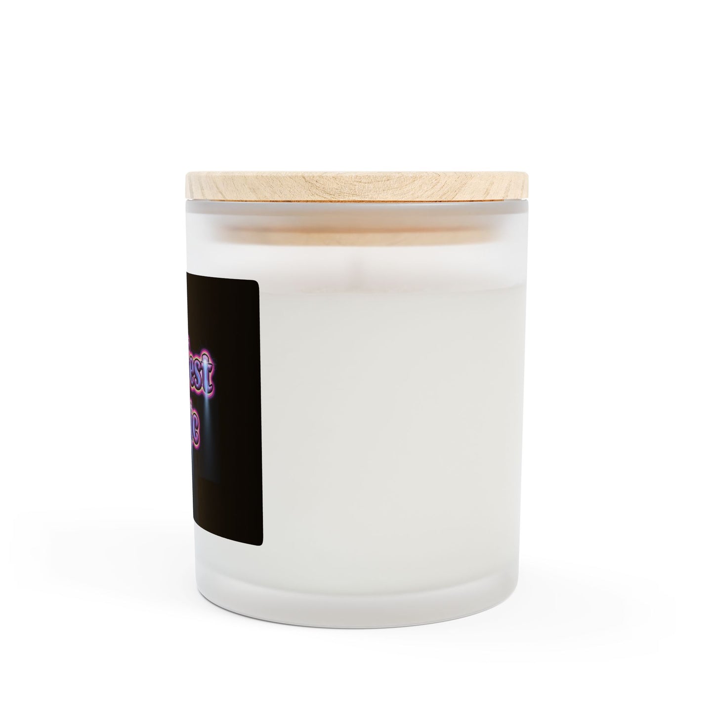 "Manifest Magic" Frosted Glass Candle - 11oz - Inspirational Home Decor for Relaxation and Parties