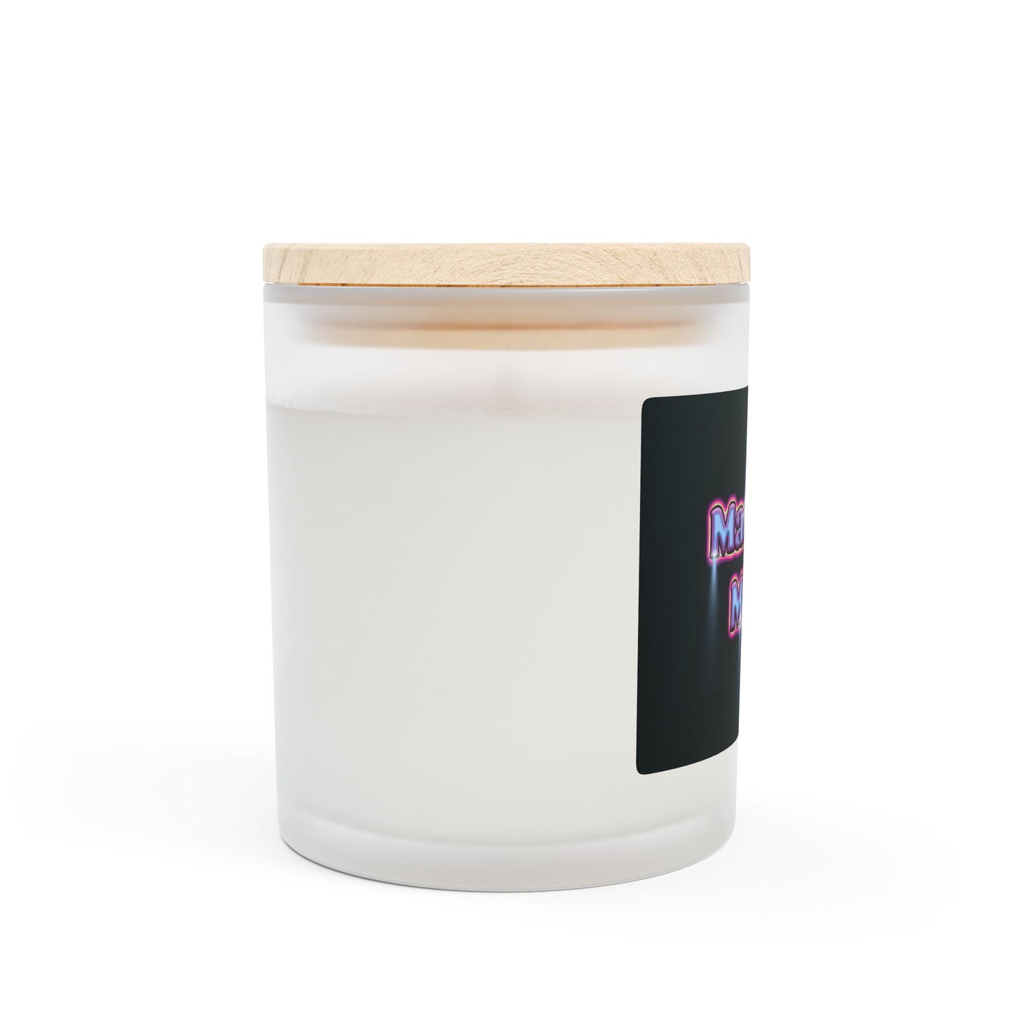 "Manifest Magic" Frosted Glass Candle - 11oz - Inspirational Home Decor for Relaxation and Parties