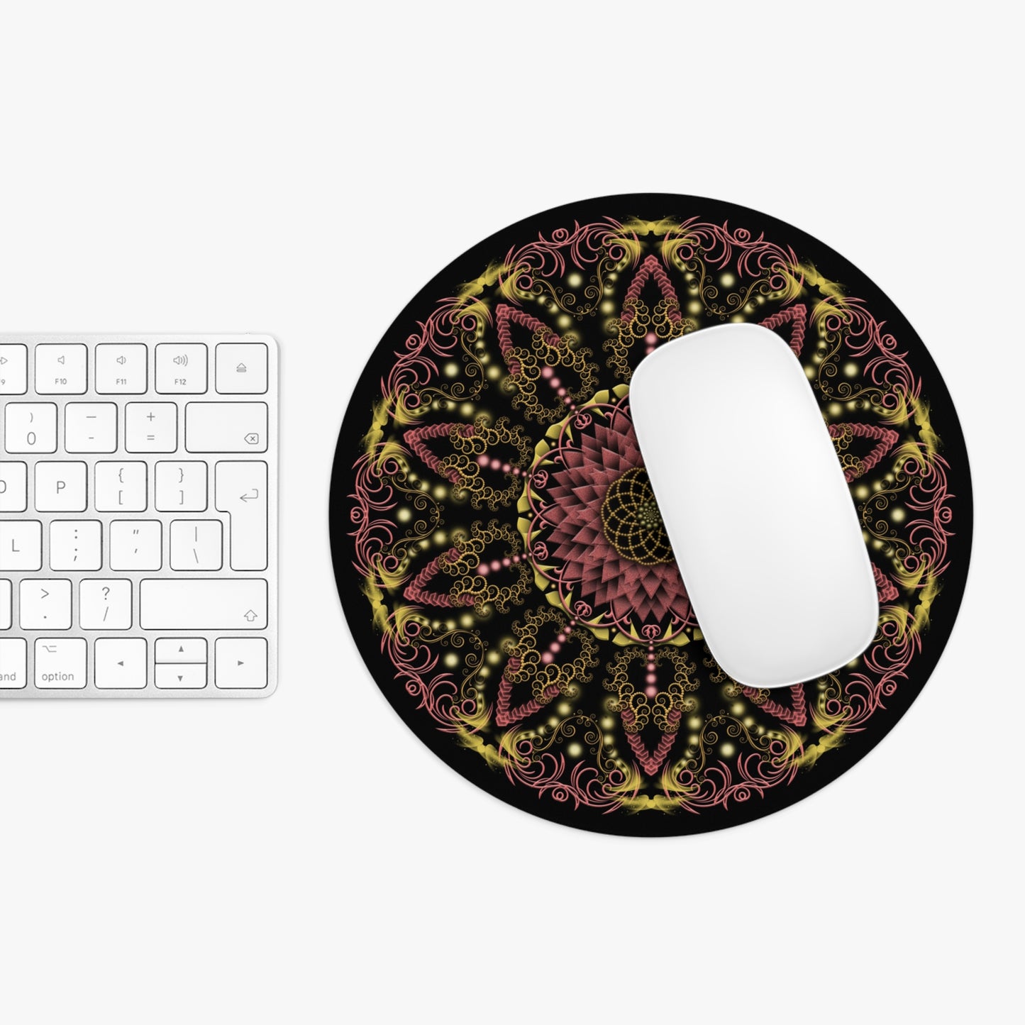 Mandala Design Mouse Pad - Vibrant Floral Ergonomic Office Accessory