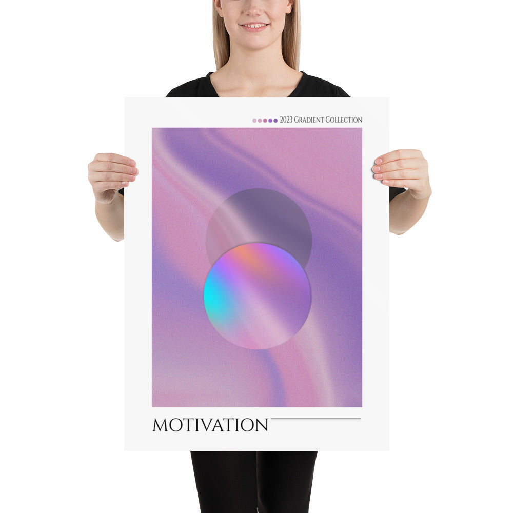 "Motivation" Gradient Art Poster