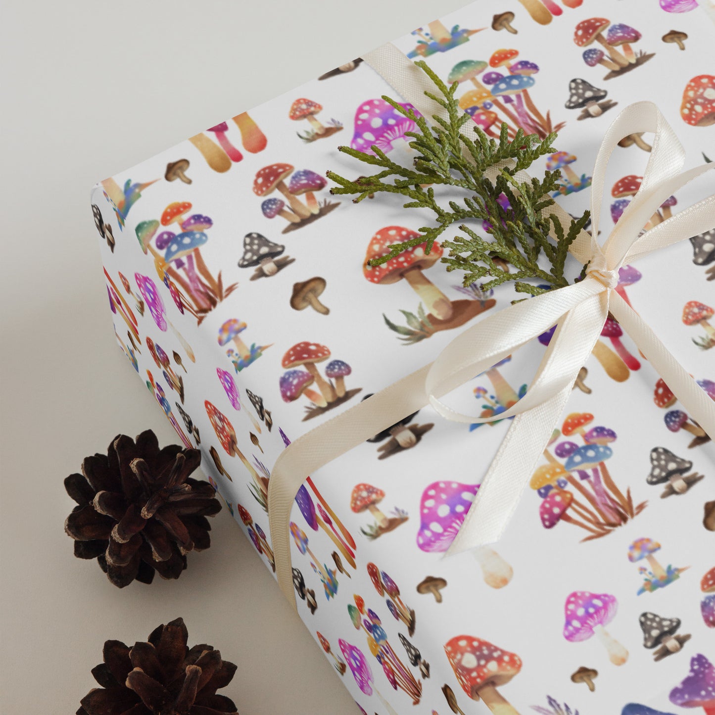 Fancy Mushrooms Wrapping paper sheets