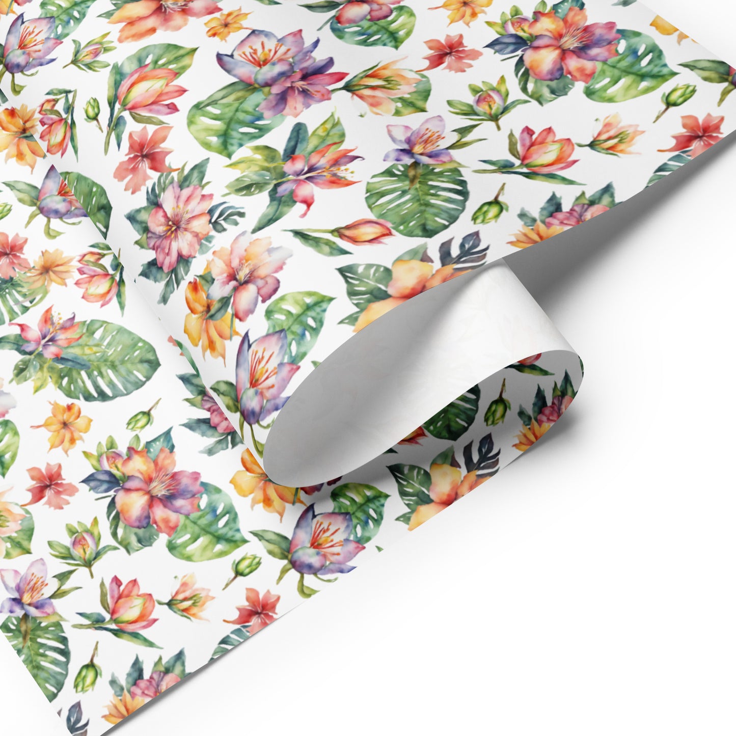 Tropical Flowers Wrapping paper sheets