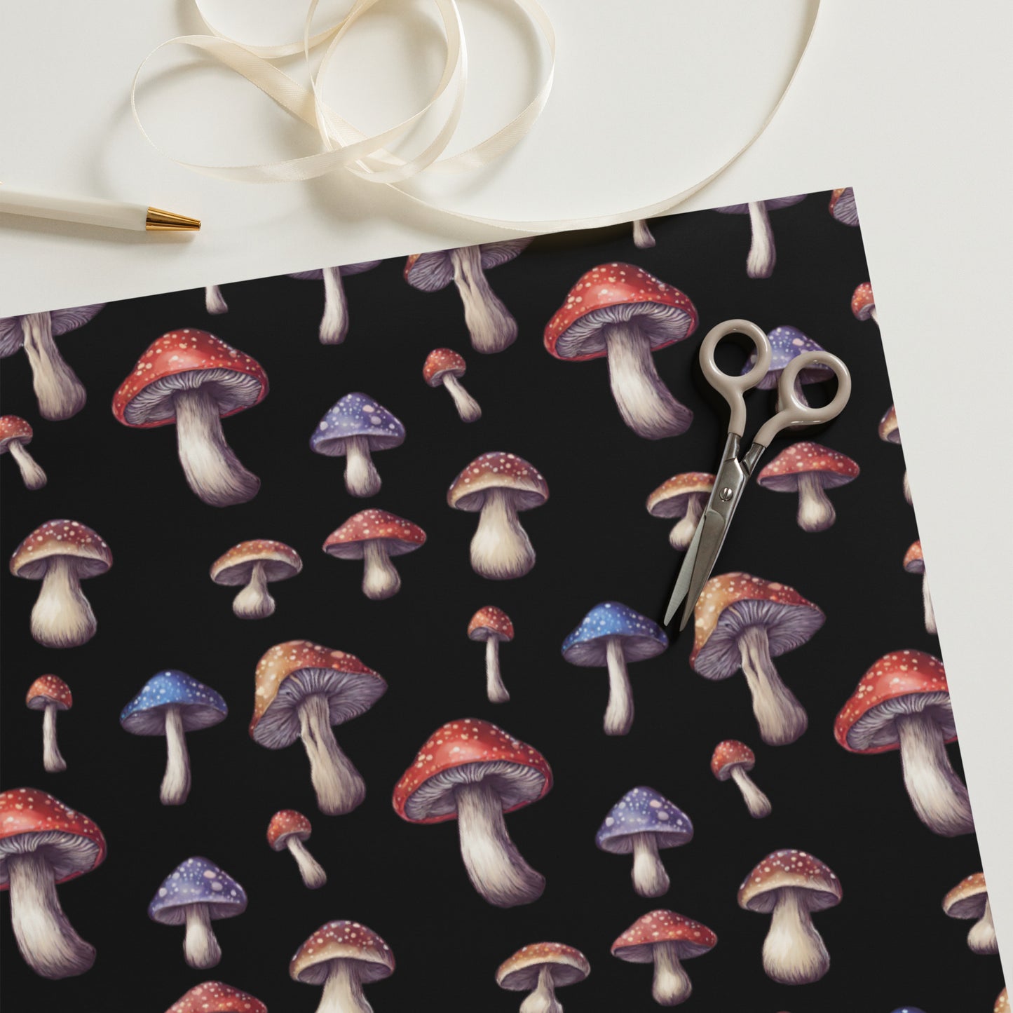 Amanita Mushrooms Wrapping paper sheets