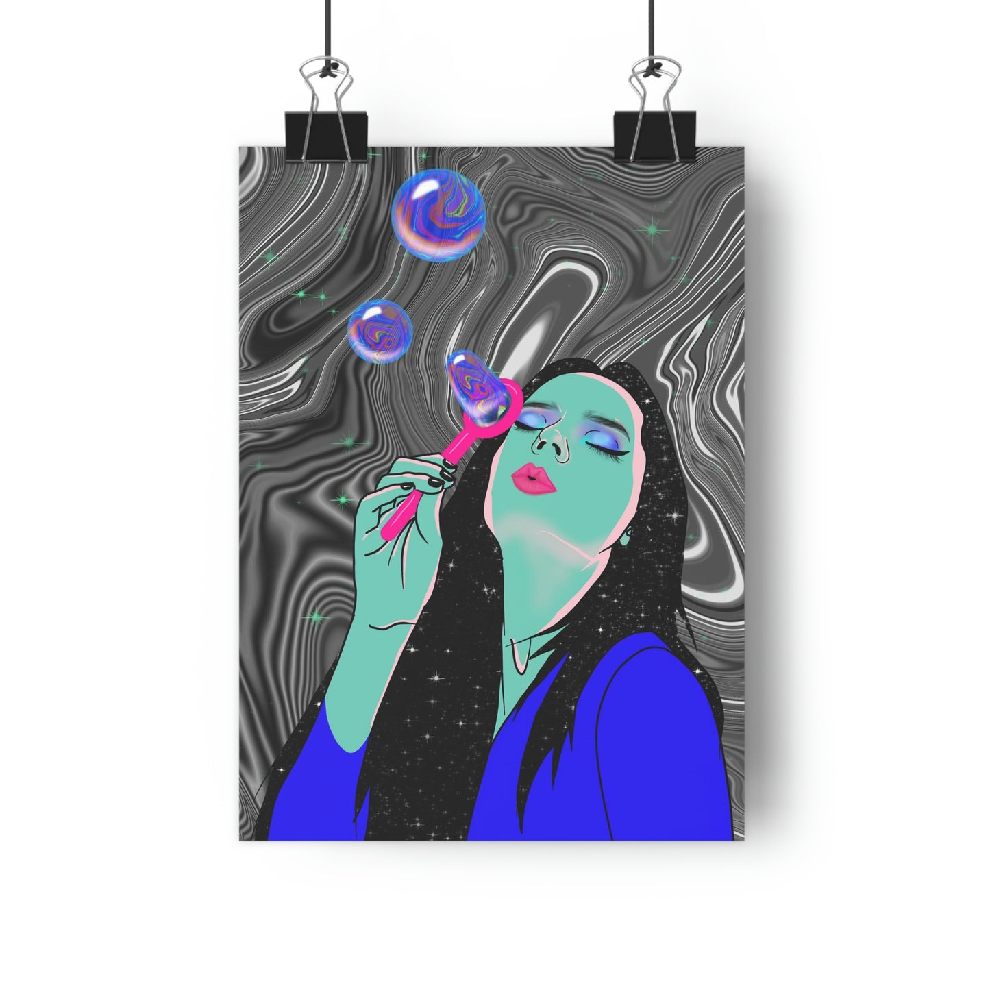 Blowing Bubbles - Giclée Art Print