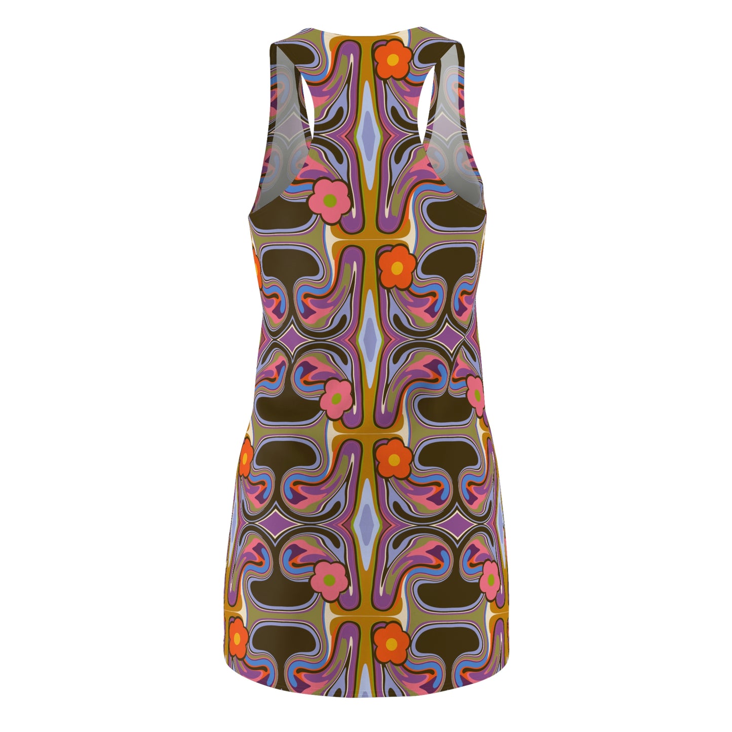 70’s Women's Cut & Sew Racerback Dress