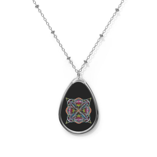 Peace Portal Oval Necklace