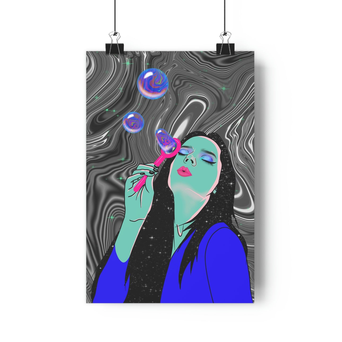 Blowing Bubbles - Giclée Art Print