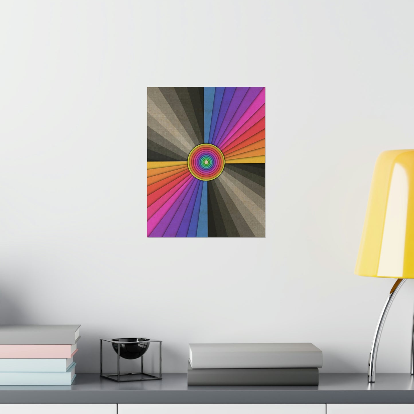 Retro Rainbow Premium Matte vertical posters