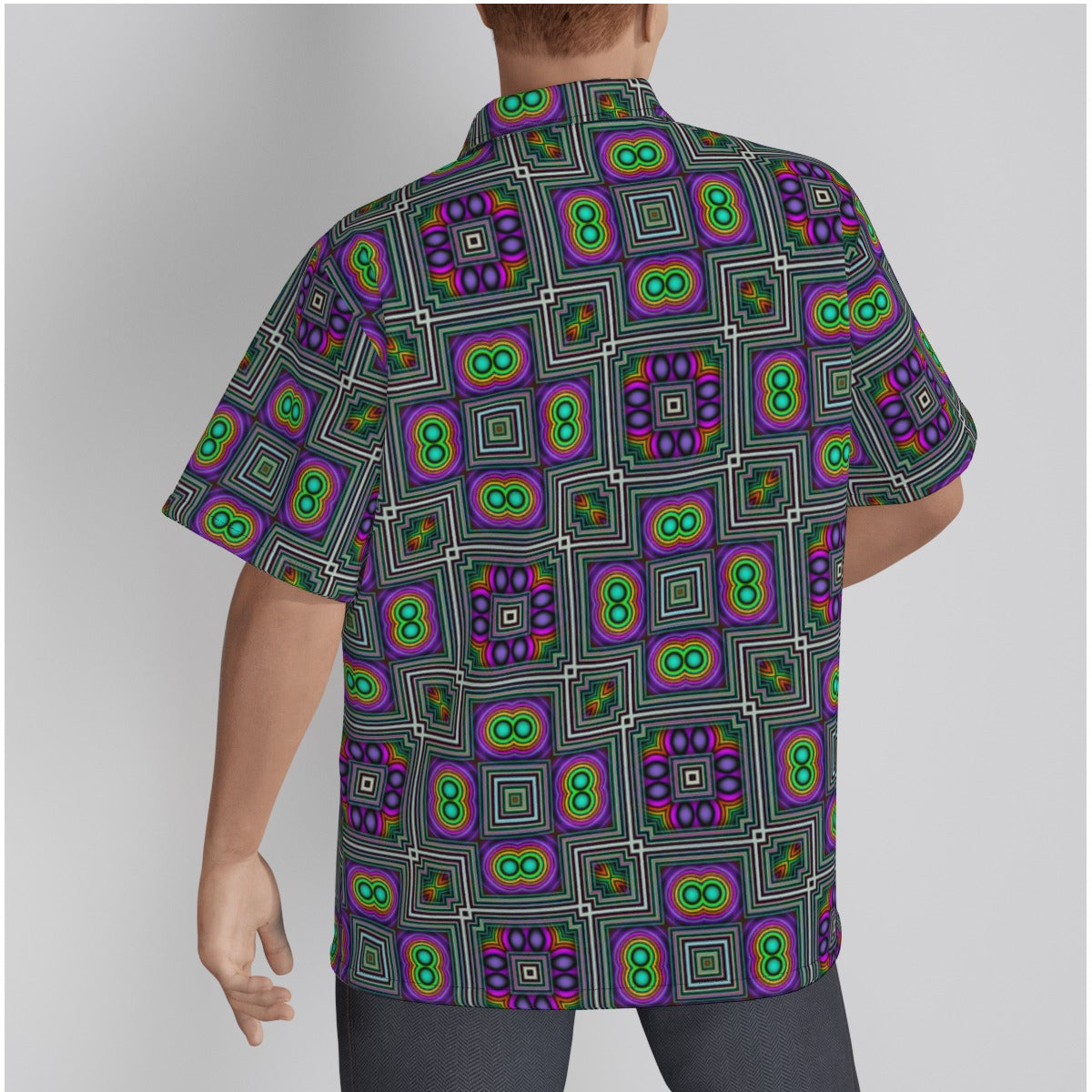 Hawaiian Shirt With Button Closure
