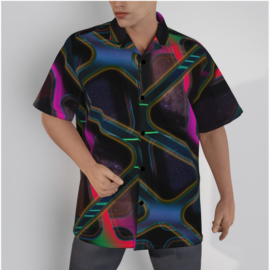 Hawaiian Shirt With Button Closure