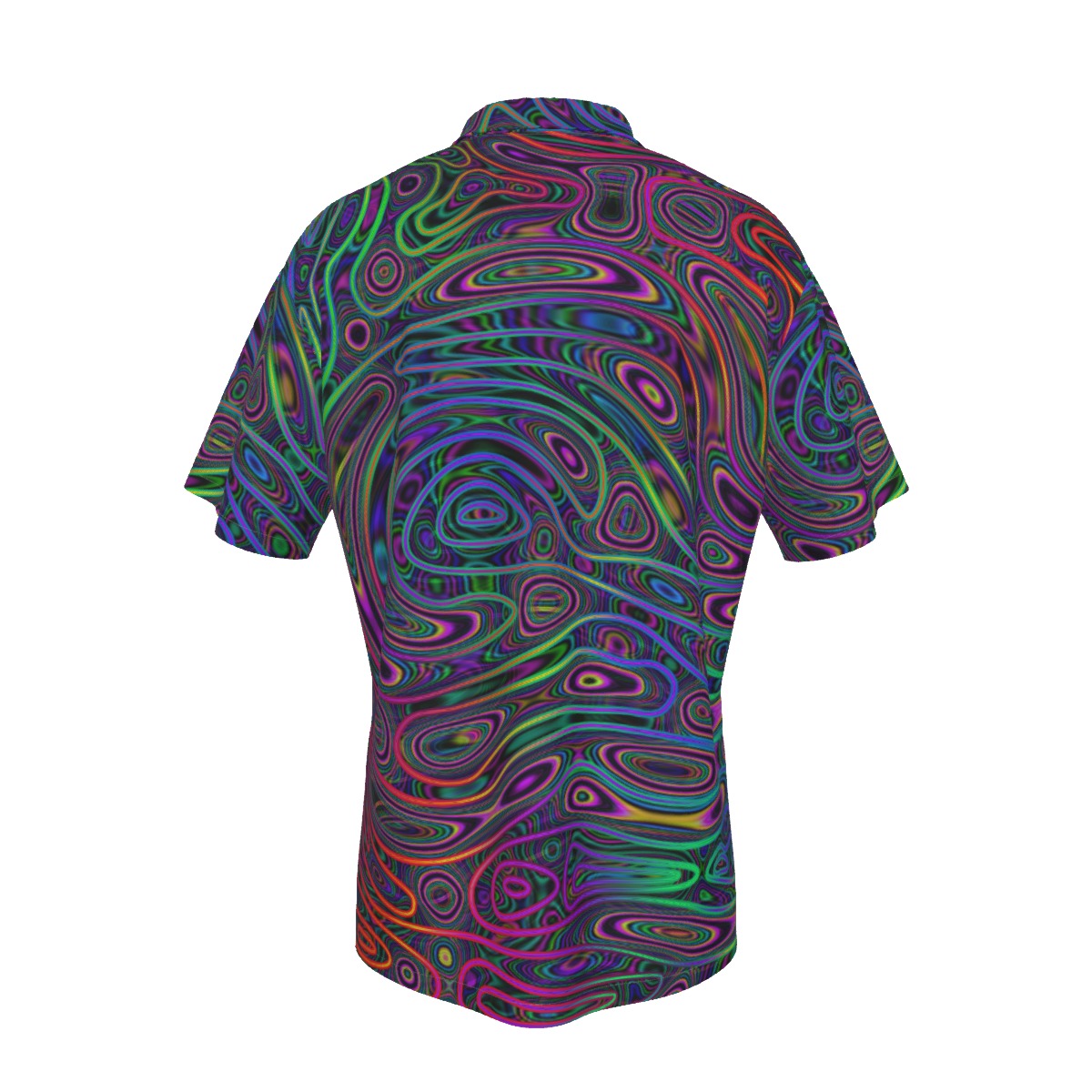 Psychedelic Men's Hawaiian Shirt With Pocket – Veronica Suarez