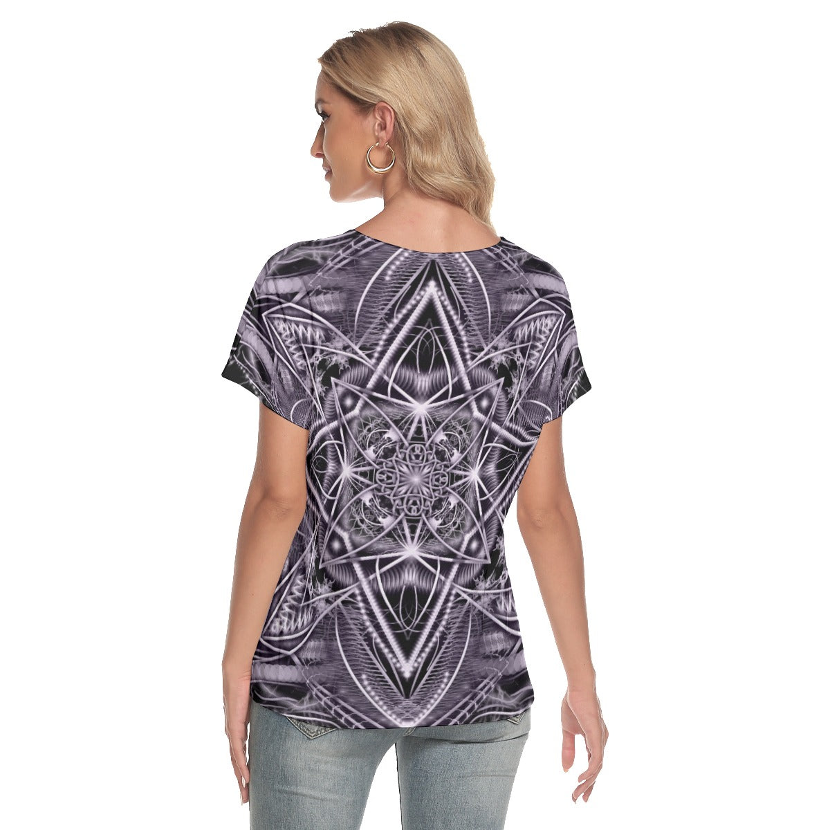 Portal 37 - Women's Loose V-neck Short Sleeve T-shirt