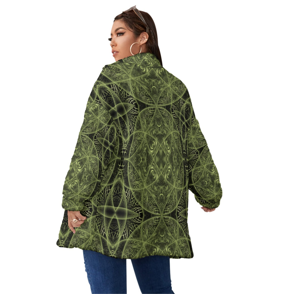 Warmth Redefined: Unisex Borg Fleece Plus Size Coat with Stand-up Collar