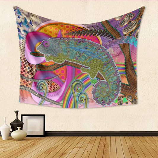 Whimsical Single-Side Print Tapestry