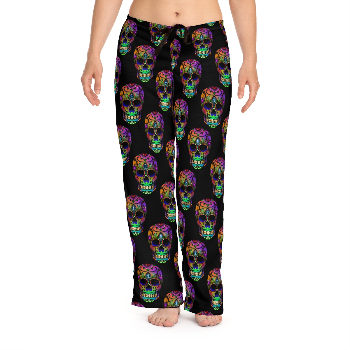 Sugar Skull Women's Pajama Pants (AOP)