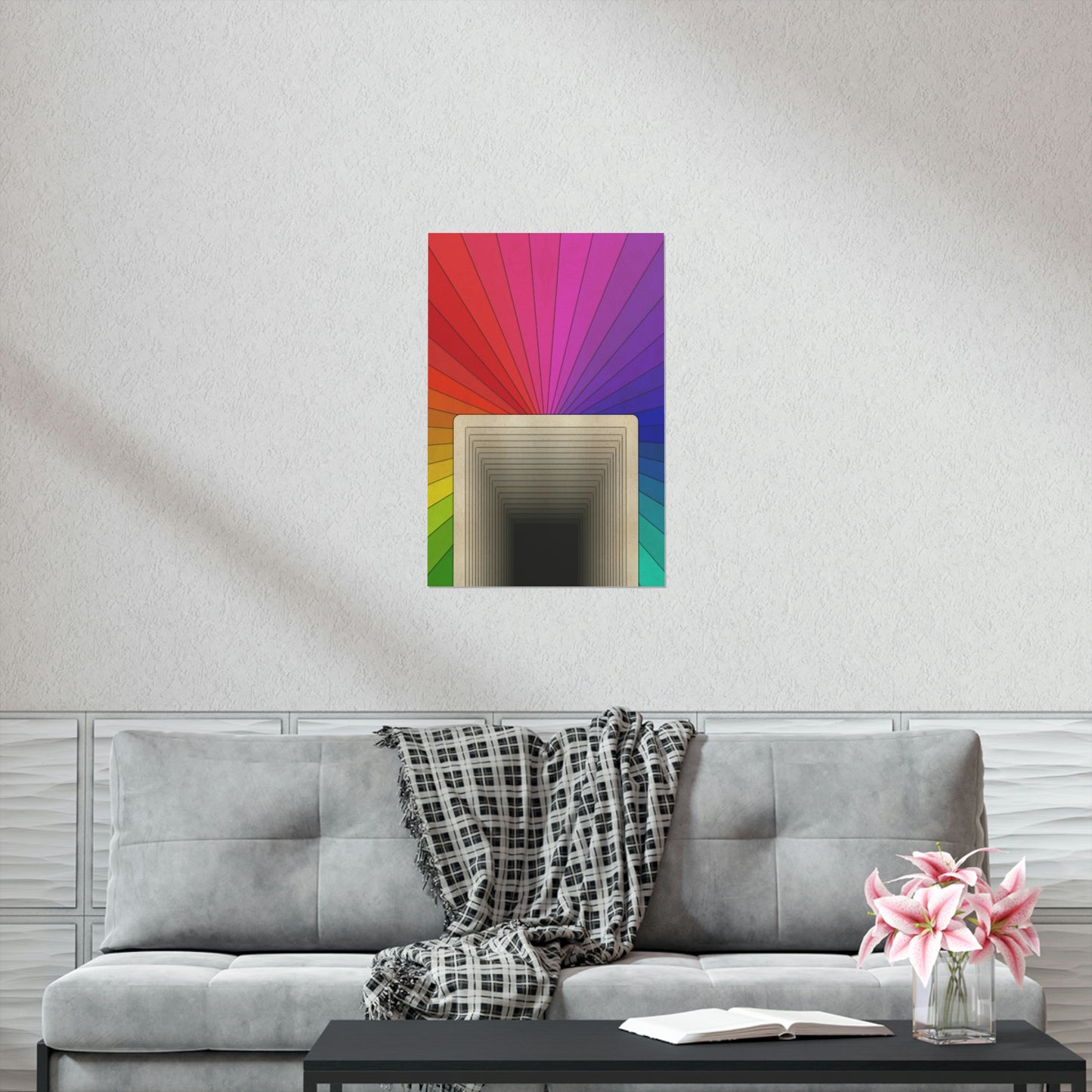 Retro Rainbow Premium Matte vertical posters