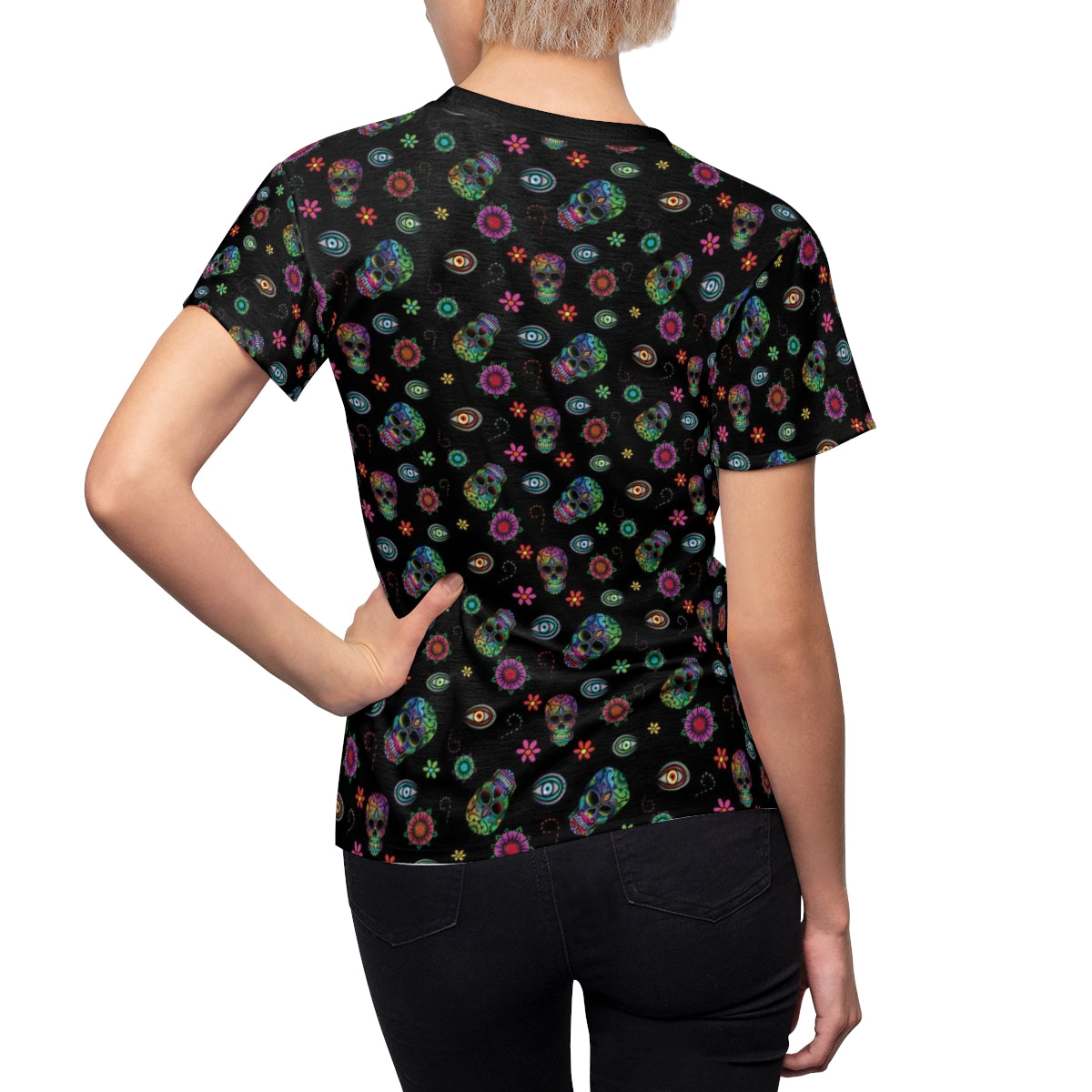 Sugar Skull Women's AOP Cut & Sew Tee