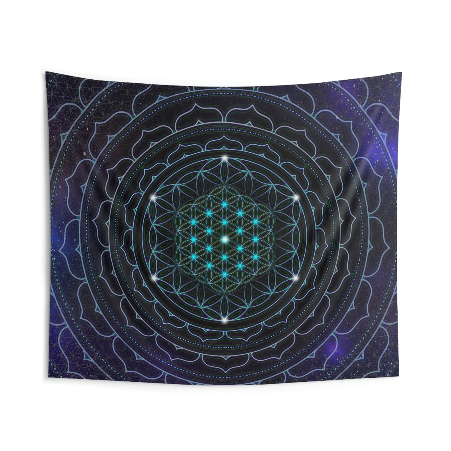 Indoor Wall Tapestries - Sacred Geometry Space