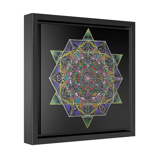 Tetrahedron Gallery Canvas Wraps, Square Frame